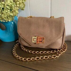 Pietro Alessandro Mini Convertible Leather Bag Tan